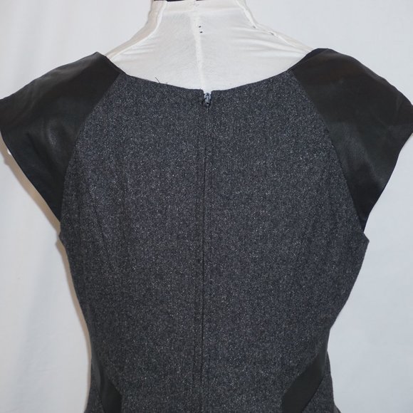 Rebecca Taylor Lamb Trim Silk/Wool Tweed Dress 6 - Picture 7 of 15